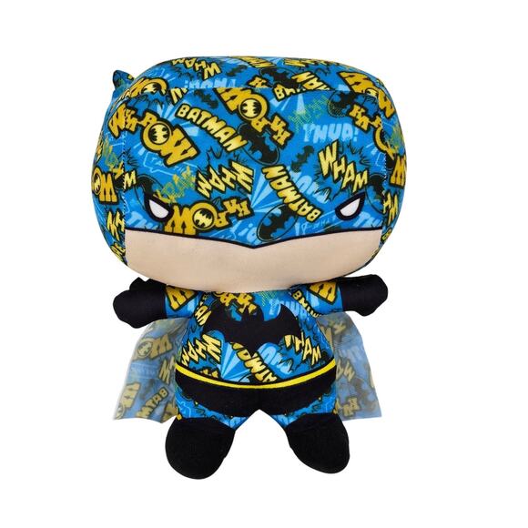 JUSTICE LEAGUE BATMAN PLUSH – TOY FACTORY – 9" – COMIC GRAPHICS – DC LICENSED - Picture 1 of 13